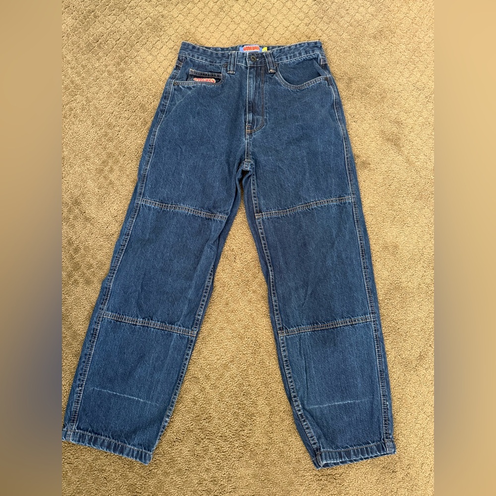 Mens Empyre Loose Relax Fit Dark Blue Jeans pants size 28 zumiez skater teens